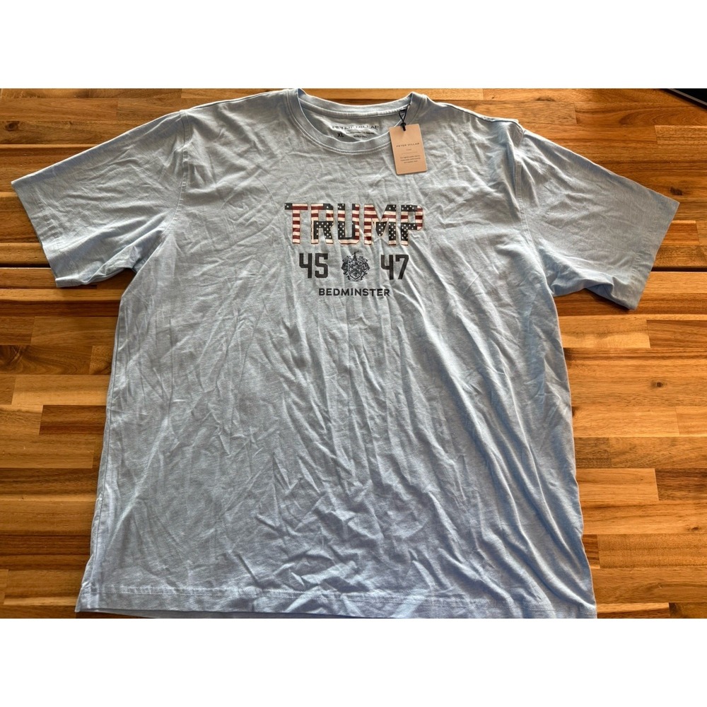 Peter Millar Trump 45/47 Bedminster T-Shirt Sz XL Pima Cotton